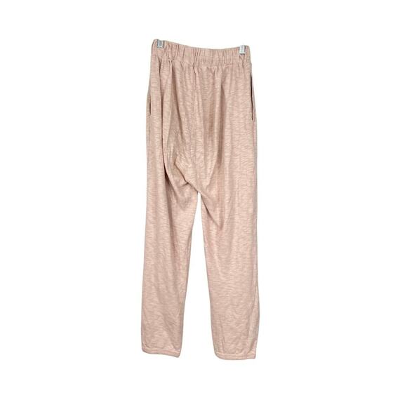 FREE PEOPLE Beach Culver City Pleated Sweatpants Joggers Rose Pearl Cotton XS - Picture 3 of 7